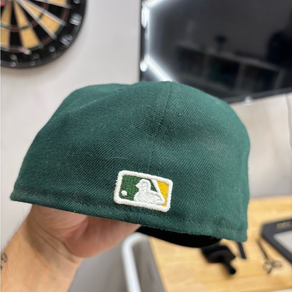 New Era Oakland Athletics A's Fitted Hat Cap Size  7 1/4 57.7cm - Picture 5 of 5